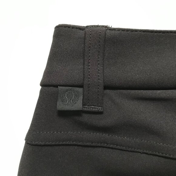 Lululemon ABC Classic Fit Commission Trouser Pants Mens 34 Black Warpstreme - Picture 12 of 13